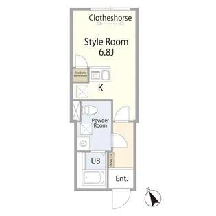 ラフォート町屋【2階】の間取り