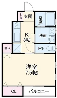 Bell Marine【1階】の間取り