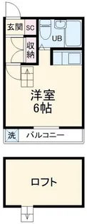ベルコーポ弘明寺【2階】の間取り