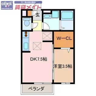 seaside EAST【1階】の間取り