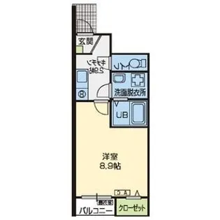 ペシュールII【1階】の間取り