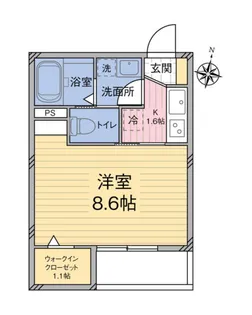 Lush Life Sekiba【2階】の間取り