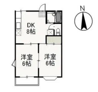 ティファニーII【2階】の間取り