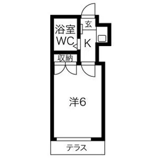 サンパレス岡崎公園【1階】の間取り