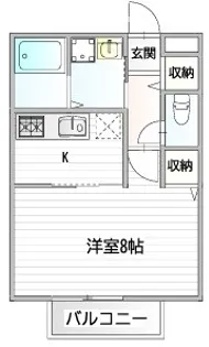 ルミエール堂本【2階】の間取り