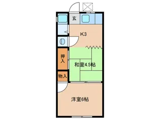 栄福荘【1階】の間取り