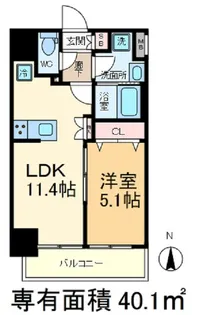 RIDGE王子神谷【9階】の間取り
