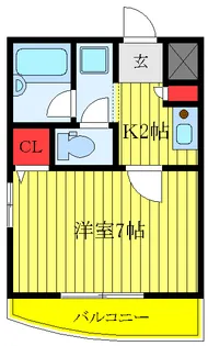フラットワン【3階】の間取り