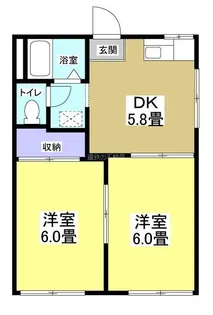 メゾン谷上B【2階】の間取り