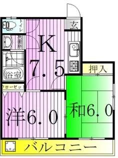 ヴォーヌング柳川【3階】の間取り