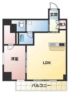 プレディアコート本町【15階】の間取り