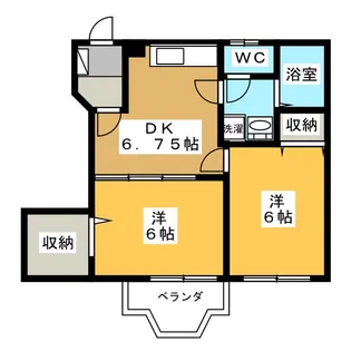 エステート川島【1階】の間取り