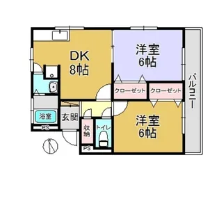 シティハイム愛宕【3階】の間取り