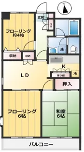 メゾン・フロール【1階】の間取り