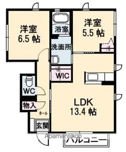 K’sスクエア D棟【1階】の間取り