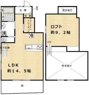 ブリックハウス等々力【1階】の間取り
