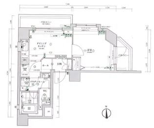 スパシエアルカーノ府中【5階】の間取り