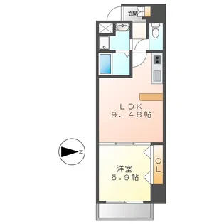 ベレーサ葵【4階】の間取り