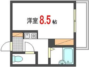 CASA東白島【2階】の間取り