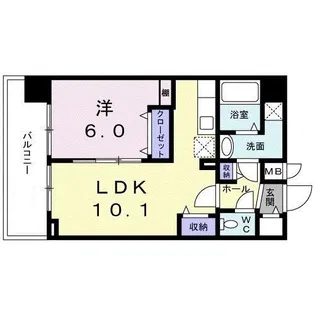 グランツ スエヒロ【9階】の間取り