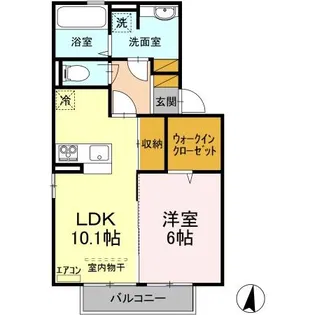 デルソーレ久保台【2階】の間取り