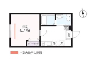 QUIET+CRAB HOUSE mix保土ヶ谷A号棟(仮)【2階】の間取り