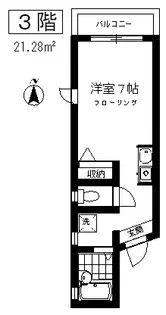 永井ビル【3階】の間取り
