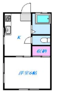渡辺ハイツ【1階】の間取り