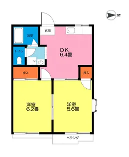 スターライトハイツ【2階】の間取り