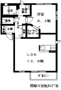 サニーコートN B【1階】の間取り