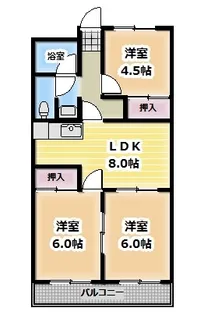 メゾン永田【3階】の間取り