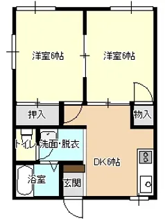 ニコニコハイツ【2階】の間取り