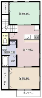 アイラスハイツB【2階】の間取り