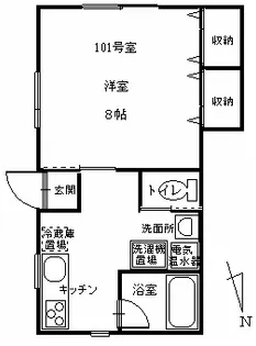 グレイスパレス【1階】の間取り