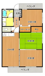 フレグランス花陽【2階】の間取り