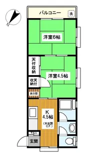 第5西山ビル【2階】の間取り