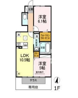 レスポワール・サラ I【1階】の間取り