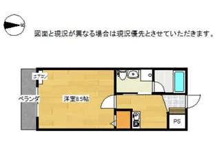 グラーデI【2階】の間取り