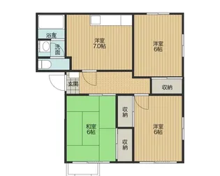 コモエスタ高橋【2階】の間取り