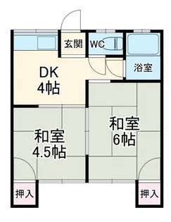 第一荒中荘【2階】の間取り