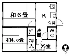 弥生ハイツ東棟【2階】の間取り
