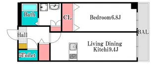 スカイヒルズ【3階】の間取り