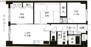 ライオンズプラザ茅ヶ崎【8階】の間取り