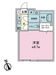 プライムステージ草加【1階】の間取り