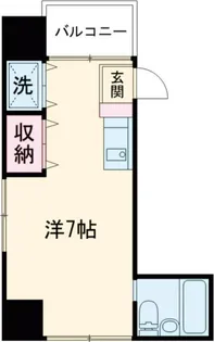 ラ・ルース国立【4階】の間取り