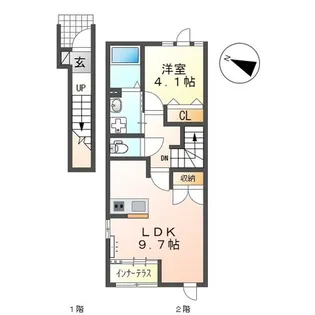 ベルフォレ【2階】の間取り