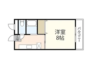 己斐西ハイム【1階】の間取り