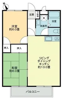 フォブール勅使B【2階】の間取り