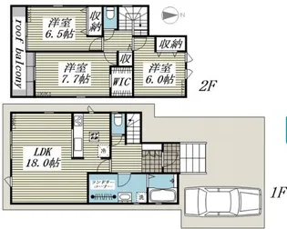 埼玉県川越市かすみ野3【一戸建】の間取り