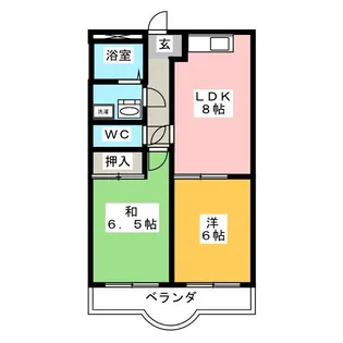 アーリ【2階】の間取り